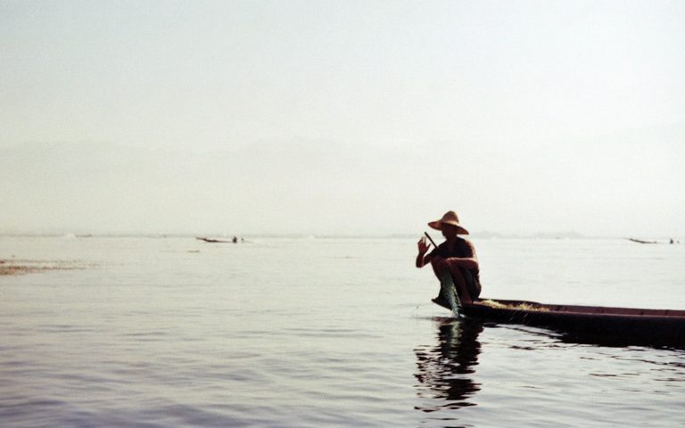 Fischer am Inle-Lake, Reisefotografie, Christine Schmidl 